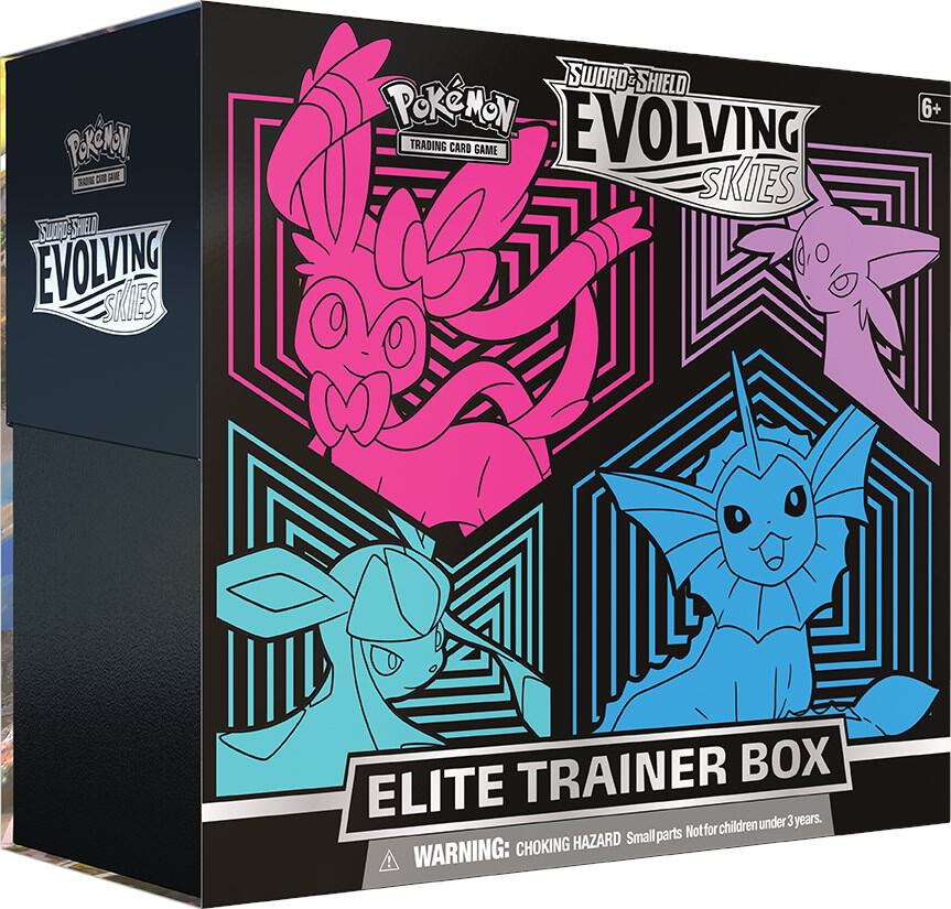 Pokémon TCG: Evolving Skies Elite Trainer Box [Glaceon/Vaporeon/Sylveon/Espeon] - SWSH07: Evolving Skies (SWSH07)