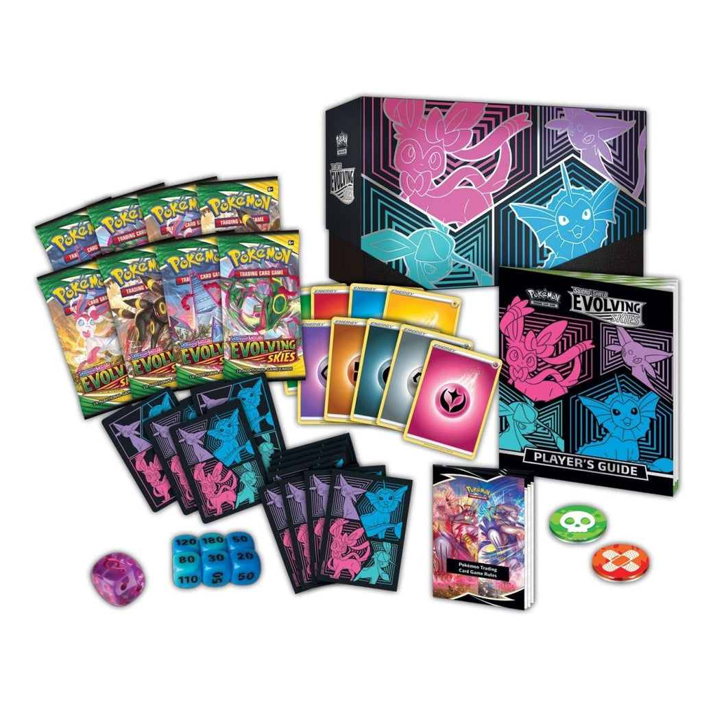 Pokémon TCG: Sword & Shield-Evolving Skies Pokémon Center Elite Trainer Box (Vaporeon, Espeon, Glaceon & Sylveon)